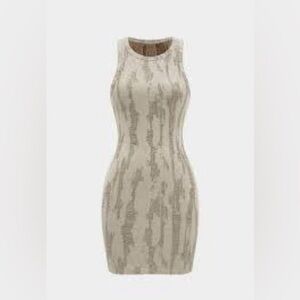 Micas linen Ripped Sleeveless mini dress size M CC12-13